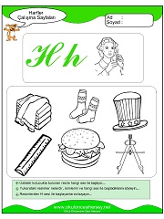 H Sesi Çalışma Sayfaları